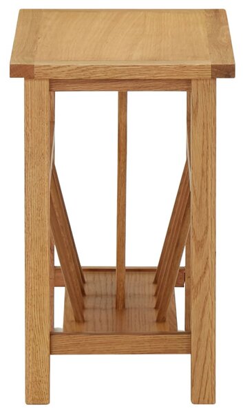 Tömör tölgyfa magazinasztal 45 x 27 x 42 cm