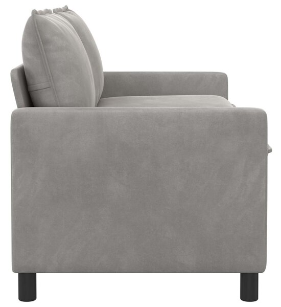 VidaXL Kanapé Világosszürke 156 x 81 x 87,5 cm Bársony
