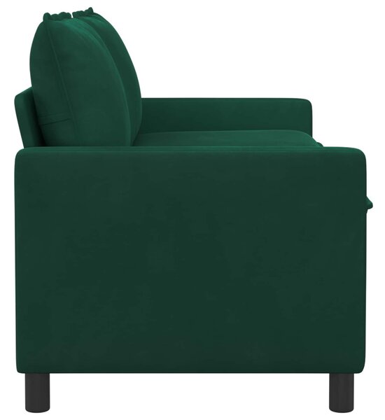 Kanapé Sötétzöld 156 x 81 x 87,5 cm Bársony