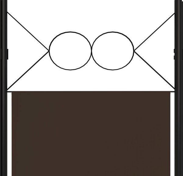 Barna 5 paneles paraván 200 x 180 cm