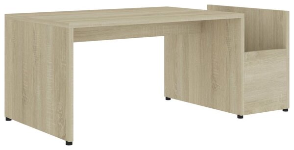Sonoma tölgy színű szerelt fa dohányzóasztal 90 x 45 x 35 cm