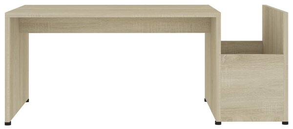Sonoma tölgy színű szerelt fa dohányzóasztal 90 x 45 x 35 cm