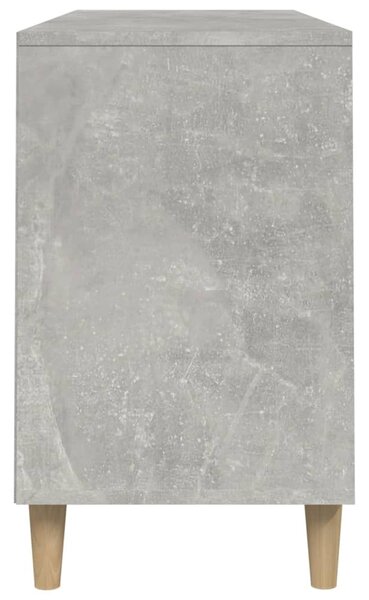 Betonszürke szerelt fa cipőszekrény 102x36x60 cm
