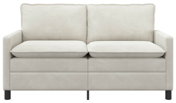 VidaXL Kanapé Krémszínű 156 x 81 x 87,5 cm Bársony