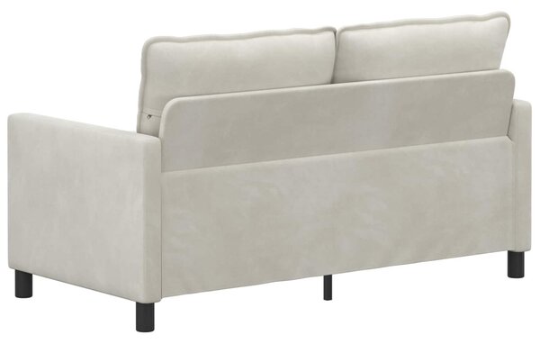 VidaXL Kanapé Krémszínű 156 x 81 x 87,5 cm Bársony
