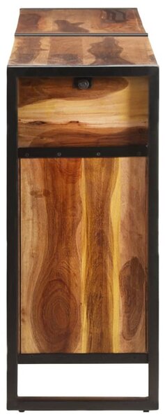 Tömör akácfa tálalószekrény mézszínű felülettel 172x35x80 cm