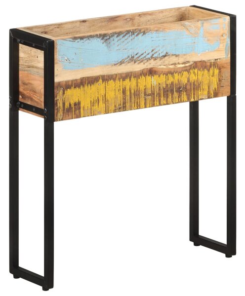 Tömör újrahasznosított fa virágtartó 60 x 20 x 68 cm
