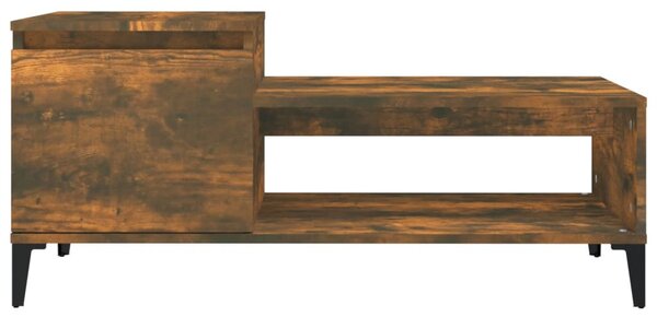 Füstös tölgy színű fatermék dohányzóasztal 100 x 50 x 45 cm