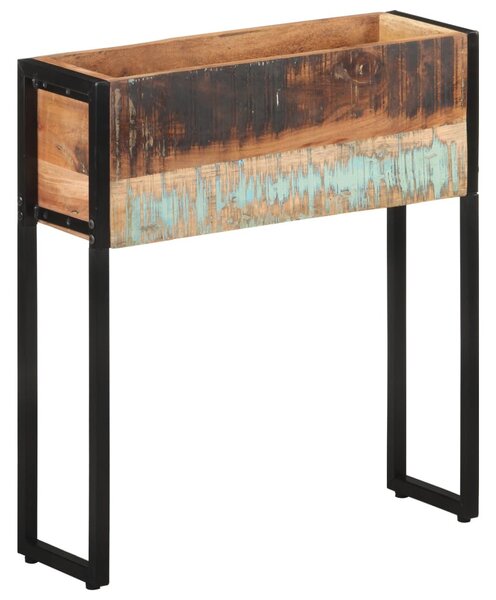 Tömör újrahasznosított fa virágtartó 60 x 20 x 68 cm