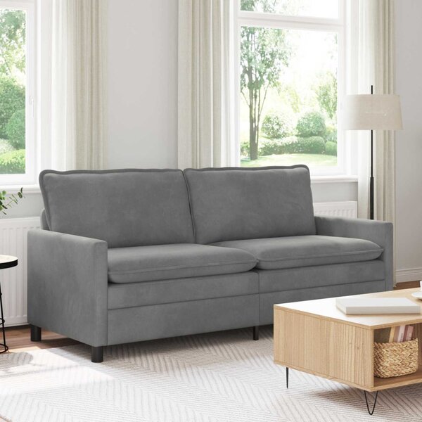 VidaXL Kanapé Sötétszürke 196 x 81 x 87,5 cm Bársony