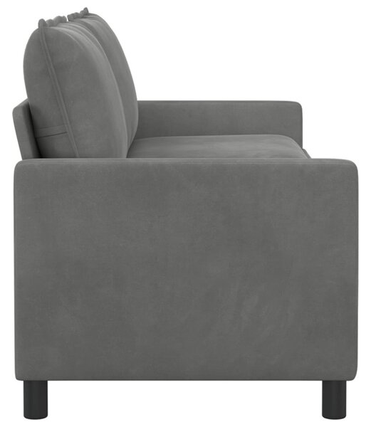 VidaXL Kanapé Sötétszürke 196 x 81 x 87,5 cm Bársony