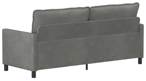 VidaXL Kanapé Sötétszürke 196 x 81 x 87,5 cm Bársony