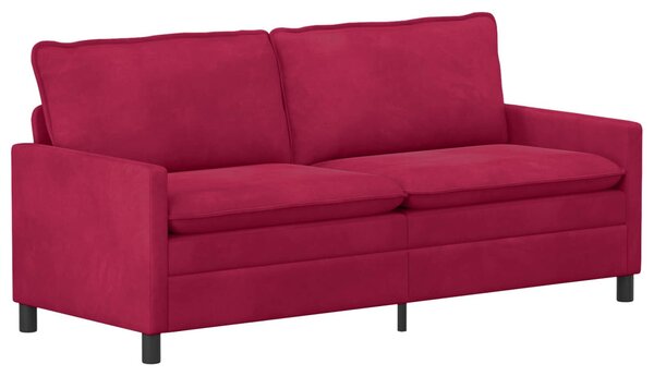 VidaXL Kanapé Bordó 196 x 81 x 87,5 cm Bársony