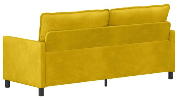 VidaXL Kanapé Sárga 196 x 81 x 87,5 cm Bársony