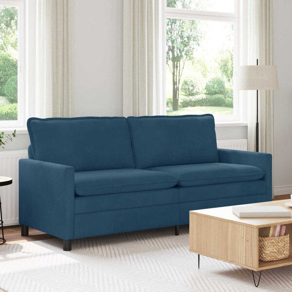 VidaXL Kanapé Kék 196 x 81 x 87,5 cm Bársony