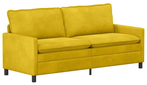 VidaXL Kanapé Sárga 196 x 81 x 87,5 cm Bársony