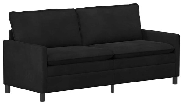 Kanapé Szett 2 pcs Fekete Bársony