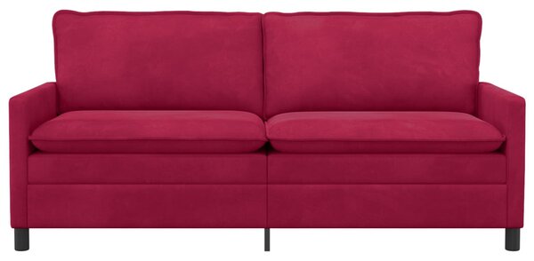 VidaXL Kanapé Bordó 196 x 81 x 87,5 cm Bársony
