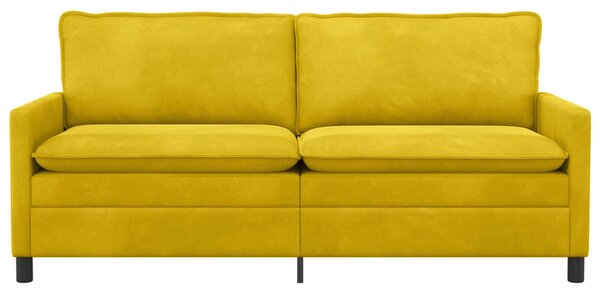VidaXL Kanapé Sárga 196 x 81 x 87,5 cm Bársony