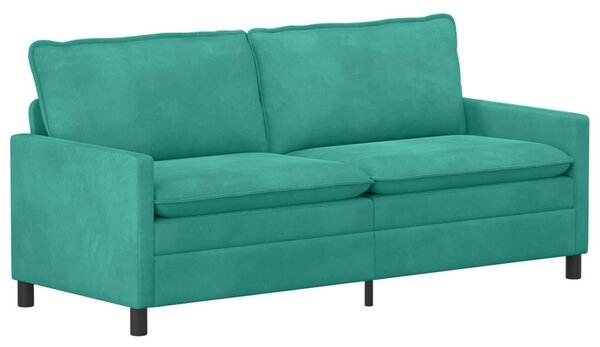 VidaXL Kanapé Türkiz 196 x 81 x 87,5 cm Bársony
