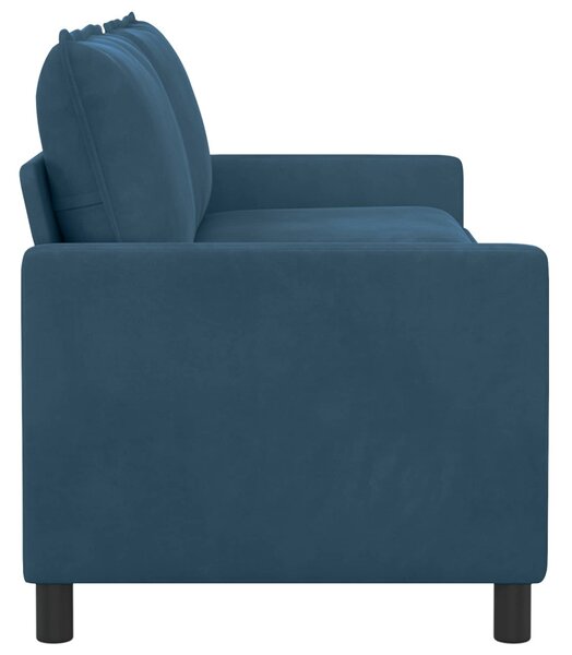 VidaXL Kanapé Kék 196 x 81 x 87,5 cm Bársony