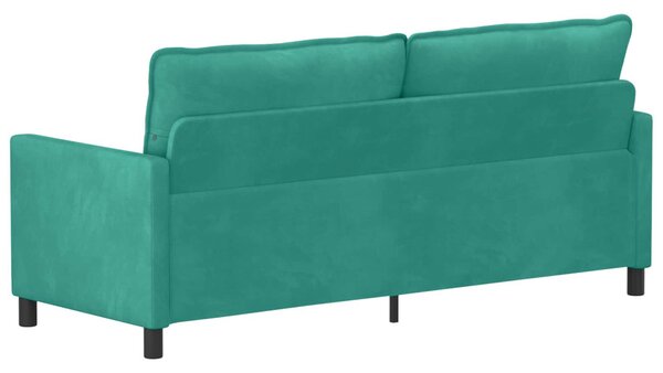 VidaXL Kanapé Türkiz 196 x 81 x 87,5 cm Bársony