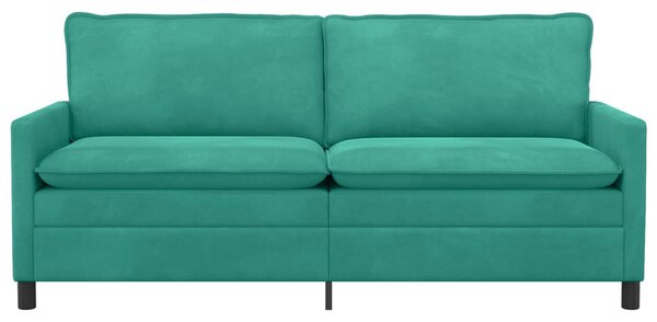 VidaXL Kanapé Türkiz 196 x 81 x 87,5 cm Bársony