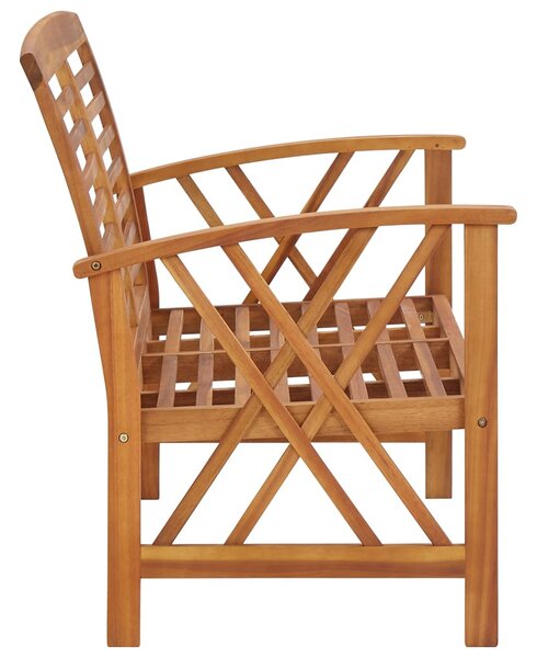 Tömör akácfa kerti pad 119 cm