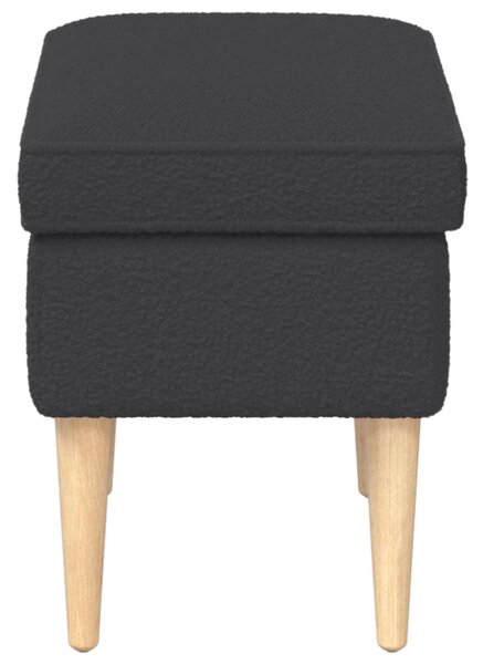 Lábpárna Sötétszürke 55 x 35 x 41 cm Bouclé