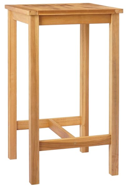 Bárasztal Természetes 60 x 60 x 105 cm Szilárd Teak