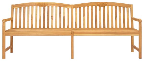 VidaXL Kézműves Rózsabank Természetes 228 x 60 x 90 cm Tömör Teakfa