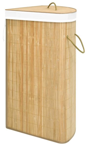 Sarok bambusz szennyestartó kosár 60 L