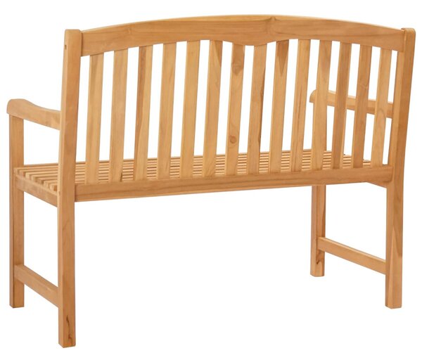 VidaXL Kézműves Rózsabank Természetes 114 x 60,5 x 95 cm Tömör Teakfa