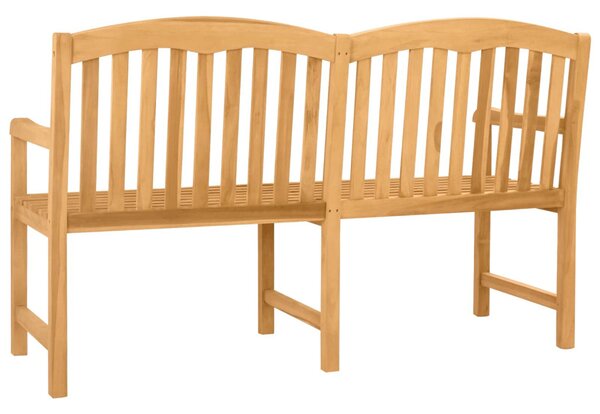 VidaXL Kézműves Rózsabank Természetes 179,5 x 61 x 90 cm Tömör Teakfa