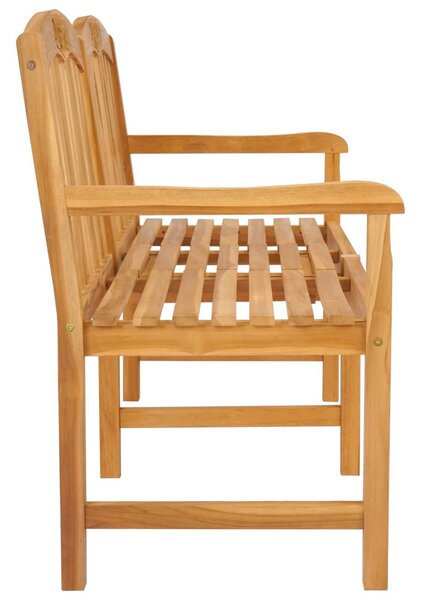 VidaXL Kézműves Rózsabank Természetes 150,5 x 60 x 95 cm Tömör Teakfa