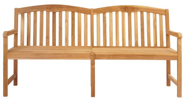 VidaXL Kézműves Rózsabank Természetes 150 x 60 x 90 cm Tömör Teakfa