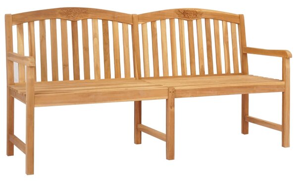VidaXL Kézműves Rózsabank Természetes 150 x 60 x 90 cm Tömör Teakfa
