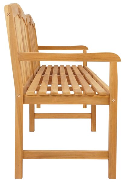 VidaXL Kézműves Rózsabank Természetes 228 x 60 x 90 cm Tömör Teakfa