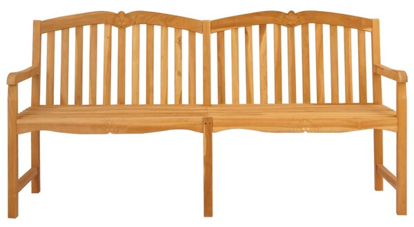 VidaXL Kézműves Rózsabank Természetes 180,5 x 60 x 96 cm Tömör Teakfa