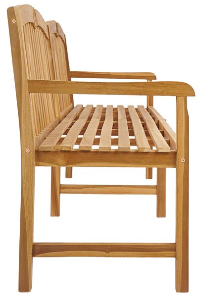 VidaXL Kézműves Rózsabank Természetes 228 x 61 x 94,5 cm Tömör Teakfa