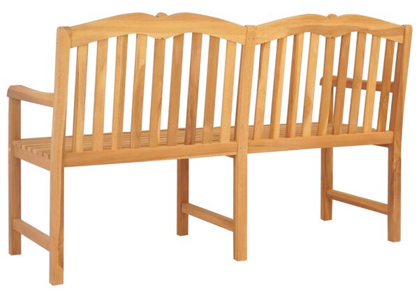 VidaXL Kézműves Rózsabank Természetes 150 x 60,5 x 95 cm Tömör Teakfa