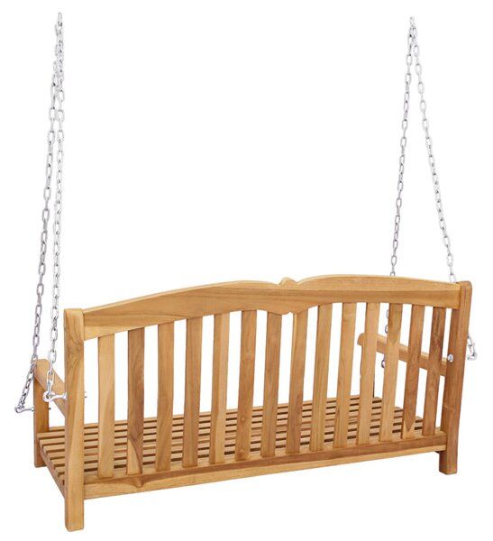 VidaXL Hinta Pad Természetes 114 x 60 x 60,5 cm Tömör Teakfa