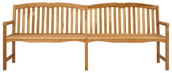 VidaXL Kézműves Rózsabank Természetes 228 x 61 x 94,5 cm Tömör Teakfa