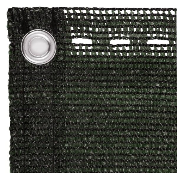 Sötétzöld HDPE erkélytakaró 75 x 500 cm