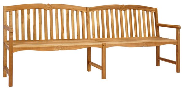 VidaXL Kézműves Rózsabank Természetes 228 x 61 x 94,5 cm Tömör Teakfa