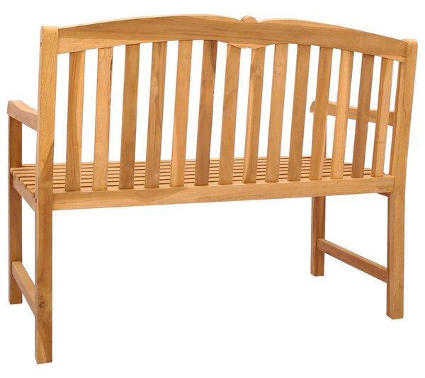 VidaXL Kézműves Rózsabank Természetes 114 x 60 x 95 cm Tömör Teakfa