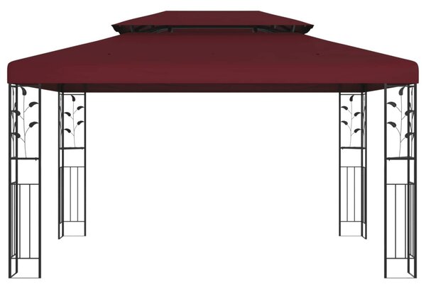 Pavilon 3,97 x 2,96 x 2,68 m Bordó Poliészter és acél