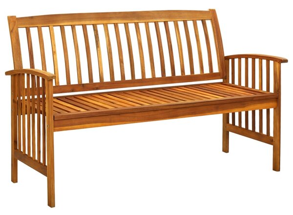 Tömör akácfa kerti pad párnával 147 cm