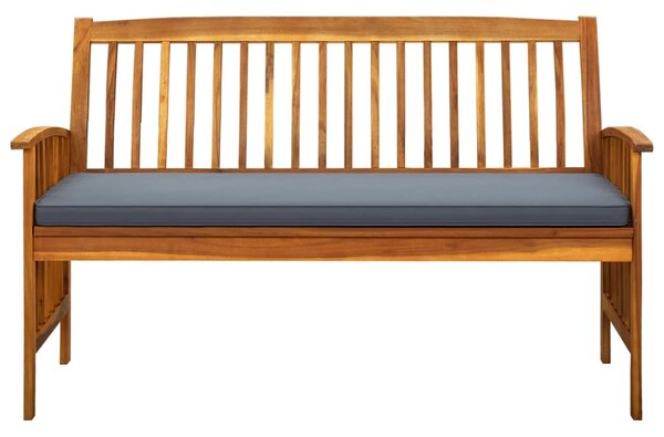 Tömör akácfa kerti pad párnával 147 cm