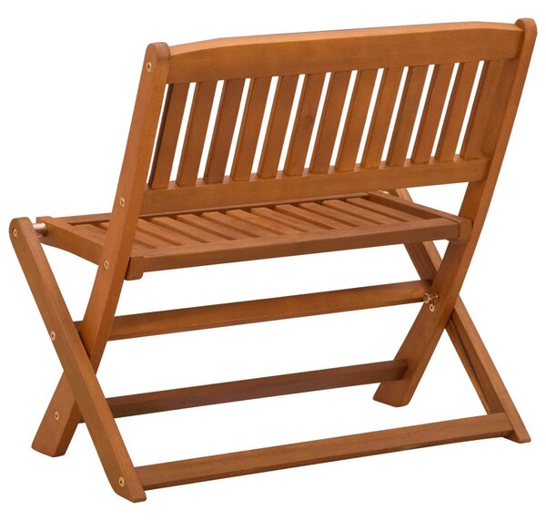 VidaXL Gyerek pad Barna 61 x 38 x 57 cm Tömör Eukaliptusz Fa